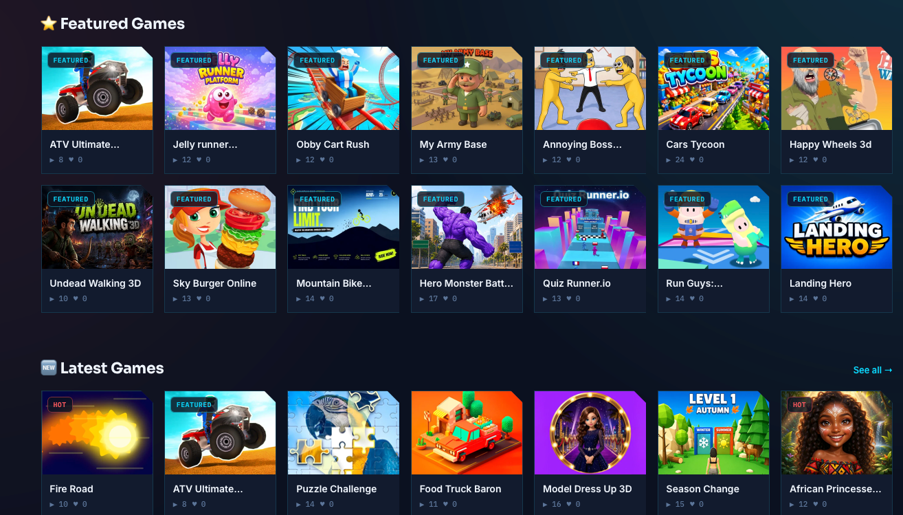 Play Free H5 Games Online with no downloads